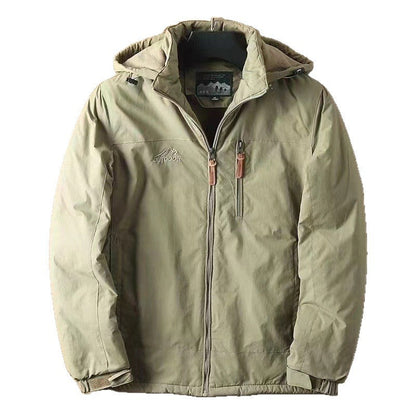 Unisex Outdoor Softshell Jacke mit Kapuze und Reißverschlüssen, Winddicht