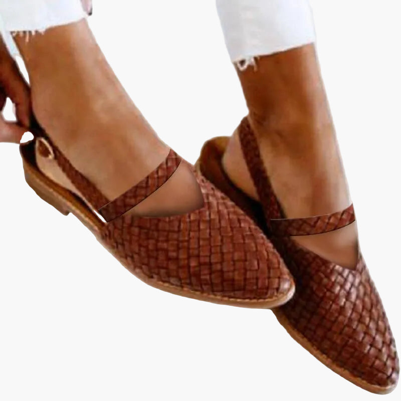 Damen Komfort-Sommersandalen mit orthopädischer Unterstützung – Flechtoptik für Alltag und Freizeit