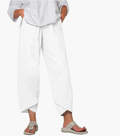 Damen Luftige Cropped-Hose – Entspannter Stil für Alltag und Freizeit