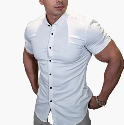Herren Kurzarmhemd im Slim-Fit Design – Sportlich-elegantes Hemd für Freizeit und Business
