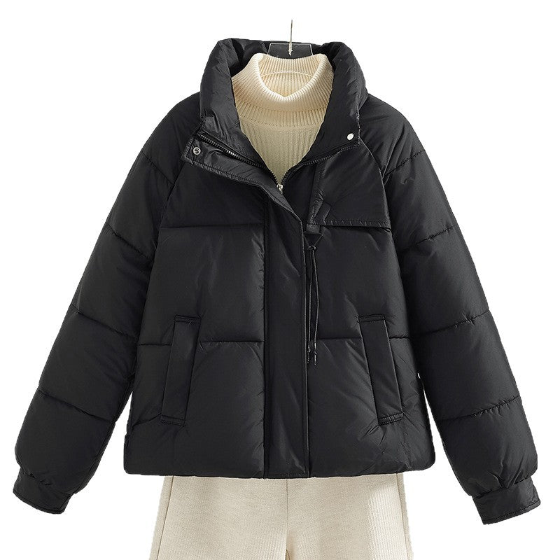 Steppjacke Damen Kurz Warm Winterjacke Stehkragen
