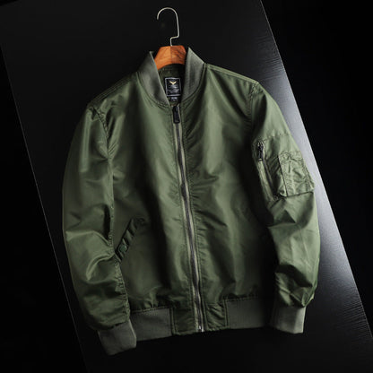 Unisex Bomberjacke mit Reißverschluss und Rippbündchen, verschiedene Farben
