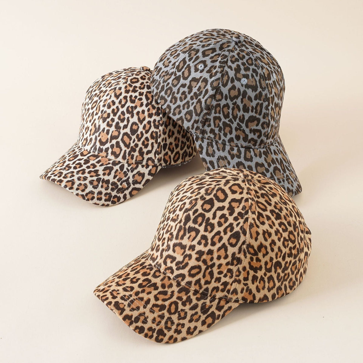 Baseballkappe mit Leopardenmuster, verstellbare Schirmmütze für Damen