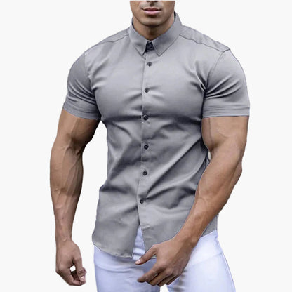 Herren Kurzarmhemd im Slim-Fit Design – Sportlich-elegantes Hemd für Freizeit und Business