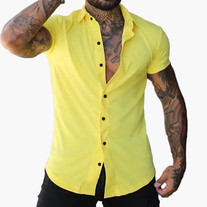 Herren Kurzarmhemd im Slim-Fit Design – Sportlich-elegantes Hemd für Freizeit und Business
