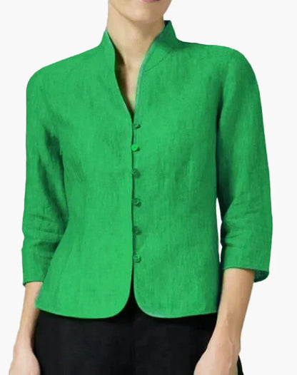 Damen Blazer mit Stehkragen – Eleganter Business- und Freizeitblazer, Modern Fit