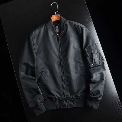 Unisex Bomberjacke mit Reißverschluss und Rippbündchen, verschiedene Farben