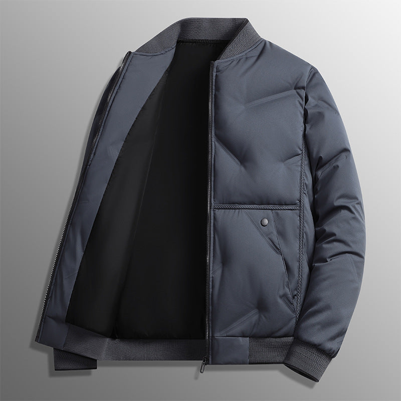 Steppjacke Bomberjacke für Herren mit Reißverschluss und Rippbündchen, leicht gefüttert