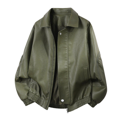 Unisex Bomberjacke mit Kragen und Reißverschluss aus weichem Material