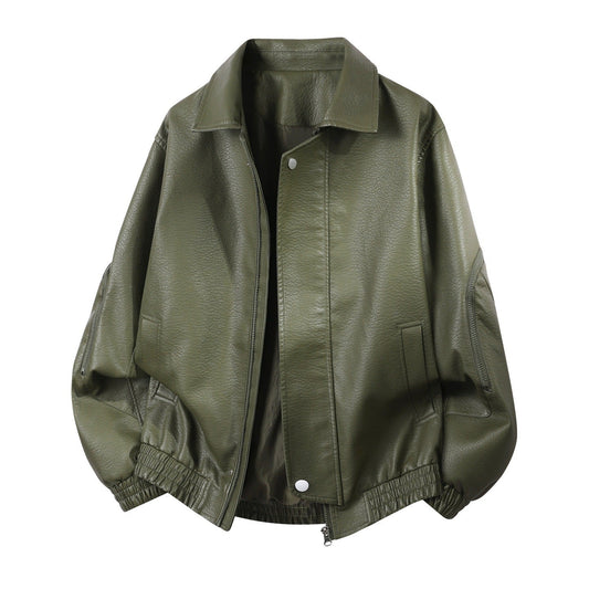Unisex Bomberjacke mit Kragen und Reißverschluss aus weichem Material