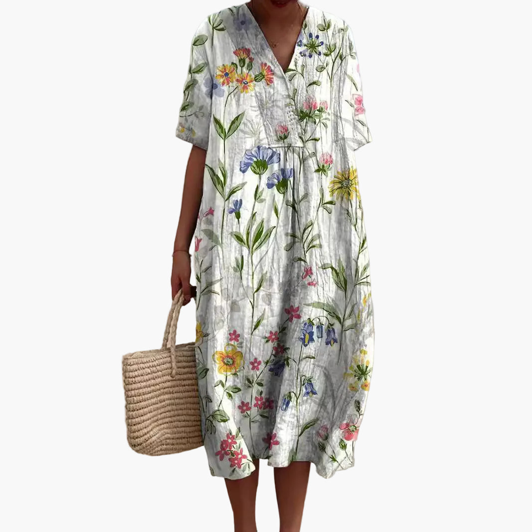 Women’s Sommerkleid mit floralem Design für Freizeit & Urlaub