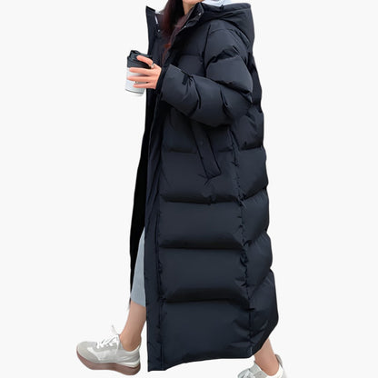Damen Lange Winter Steppjacke Parka – Wasserdicht & Warm, Modischer Puffer für Alltag & Outdoor