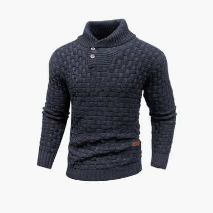 Herren Strickpullover mit Stehkragen – Stilvoller Freizeitpullover für Herbst und Winter