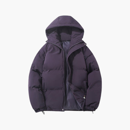 Unisex Warme Winter-Steppjacke mit Kapuze – Robuste Outdoorjacke für Alltag & Kälte