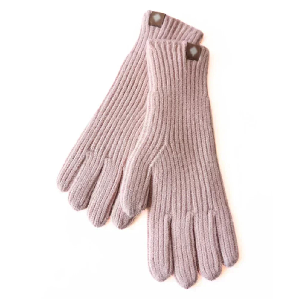 Unisex Strickhandschuhe Gerippt Warm Winter Handschuhe mit Etikett