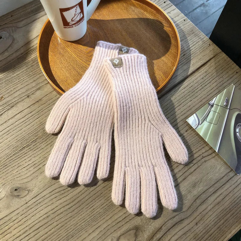 Unisex Strickhandschuhe Gerippt Warme Winter Handschuhe in mehreren Farben