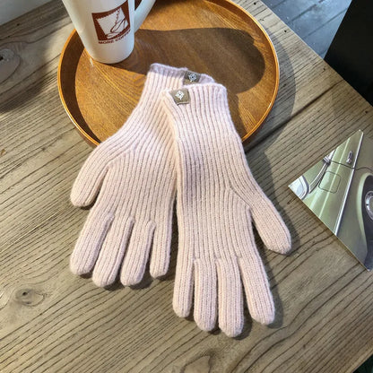 Unisex Strickhandschuhe Gerippt Warme Winter Handschuhe in mehreren Farben