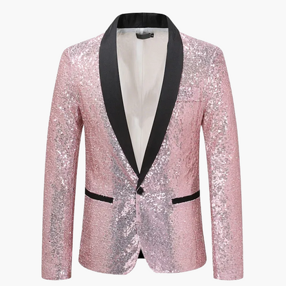 Herren Smoking Sakko mit Pailletten – Eleganter Party- und Event-Blazer