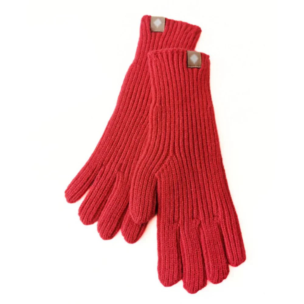 Unisex Strickhandschuhe Gerippt Warm Winter Handschuhe mit Etikett