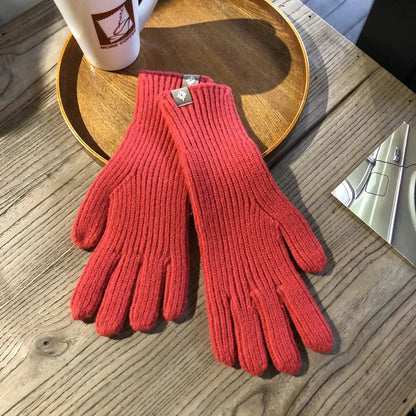 Unisex Strickhandschuhe Gerippt Warme Winter Handschuhe in mehreren Farben