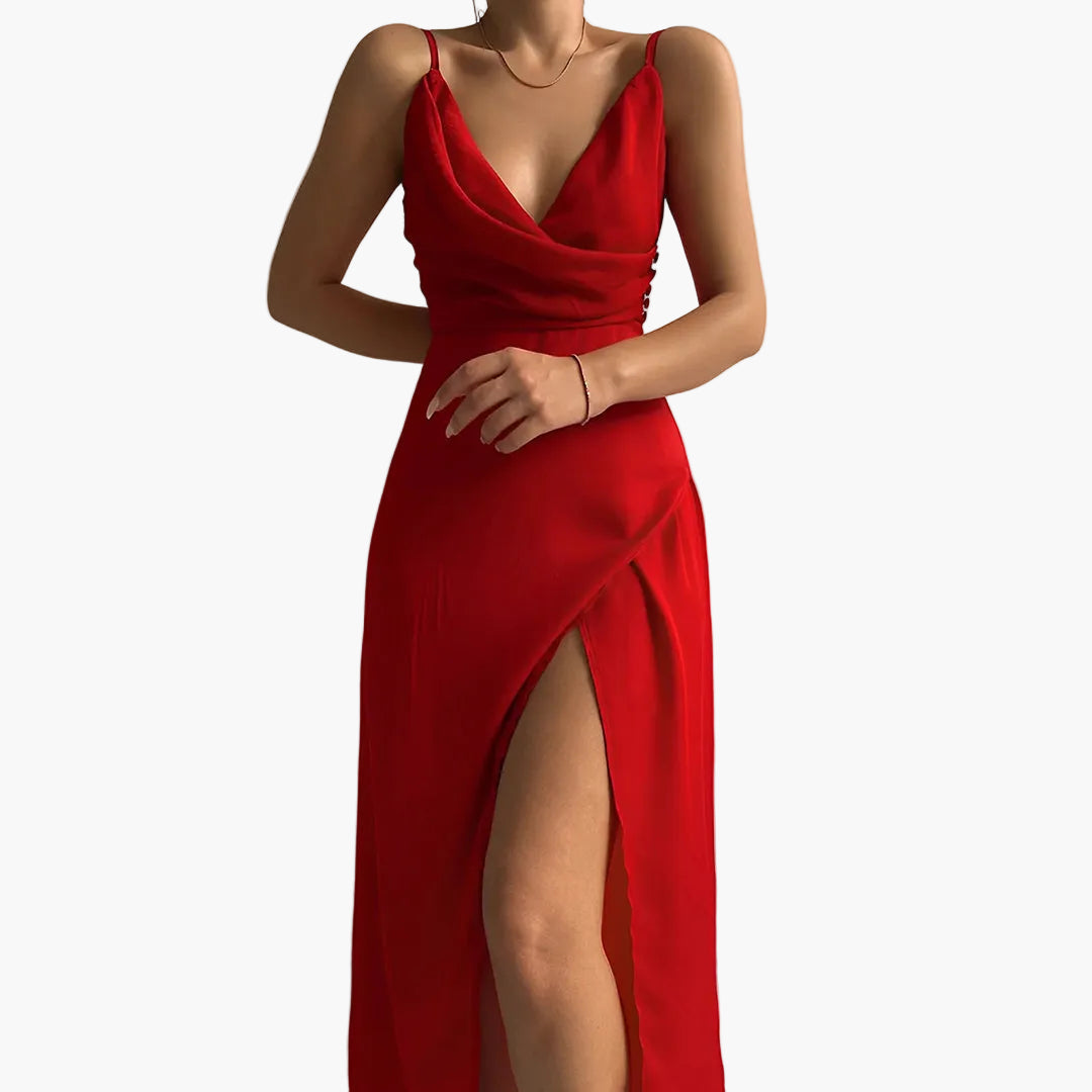 Elegantes Damen-Abendkleid mit Beinschlitz