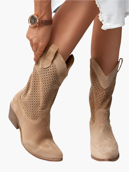 Damen Westernstiefel mit Modernem Design und Stilvollem Auftritt