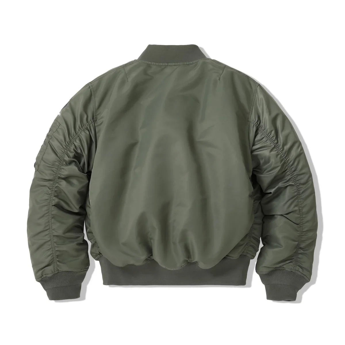 Herren Bomberjacke Militär-Stil mit Ärmeltasche Khakigrün