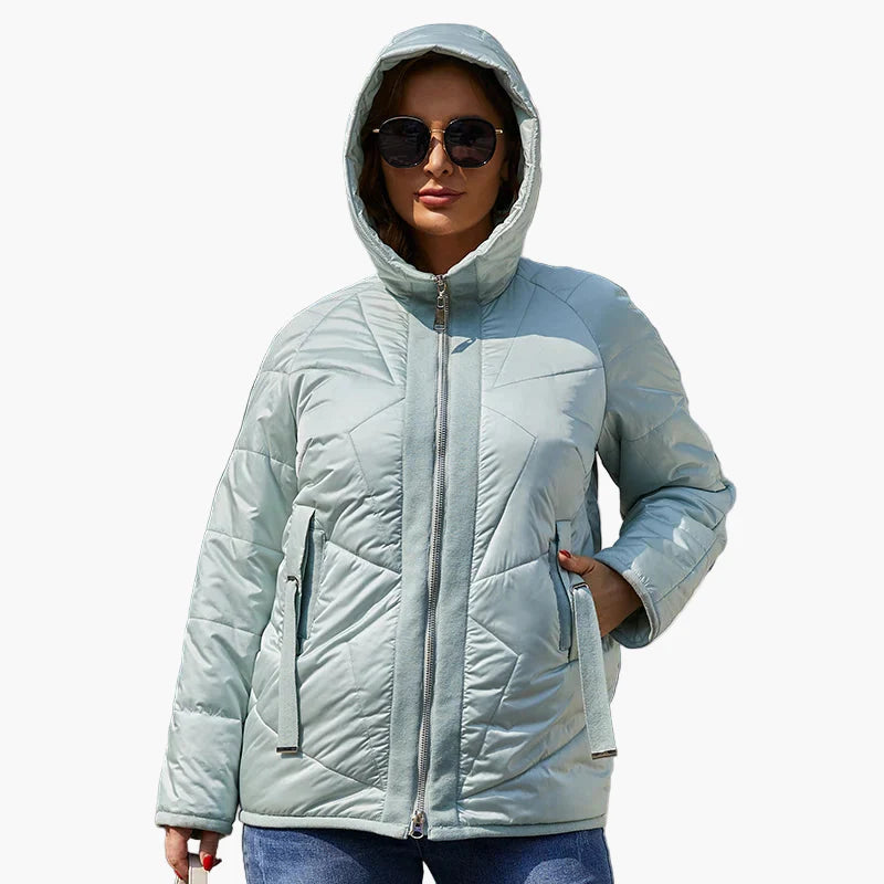 Damen Steppjacke Übergangsjacke Leicht und Modern für Alltag und Freizeit