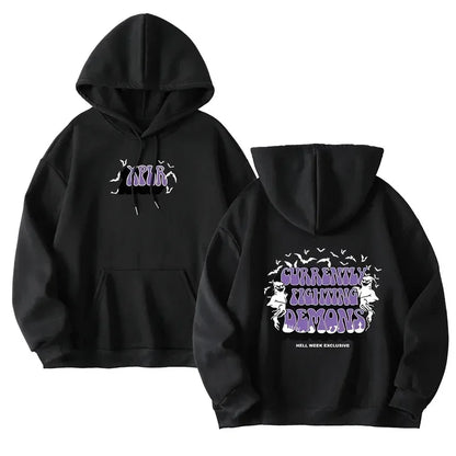 Unisex Kapuzenpullover mit Grafikdruck und Kängurutasche