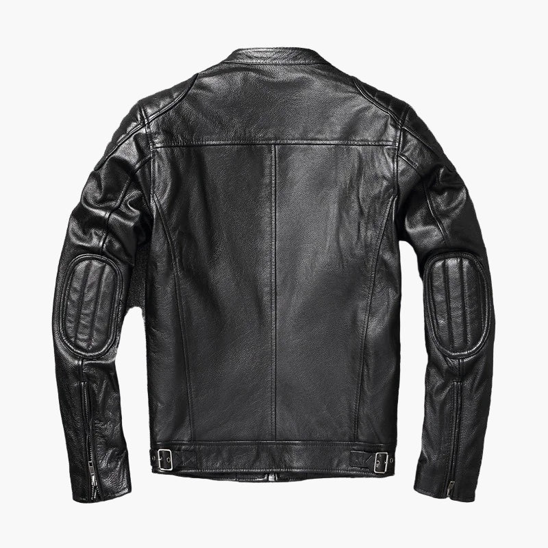 Herren Motorradjacke im Biker-Stil – Schlanke Passform für Freizeit und Alltag