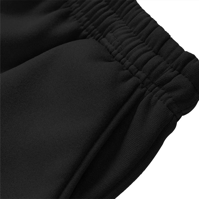 Unisex Jogginghose mit Bergmotiv, elastischer Bund, Kordelzug, Bündchen
