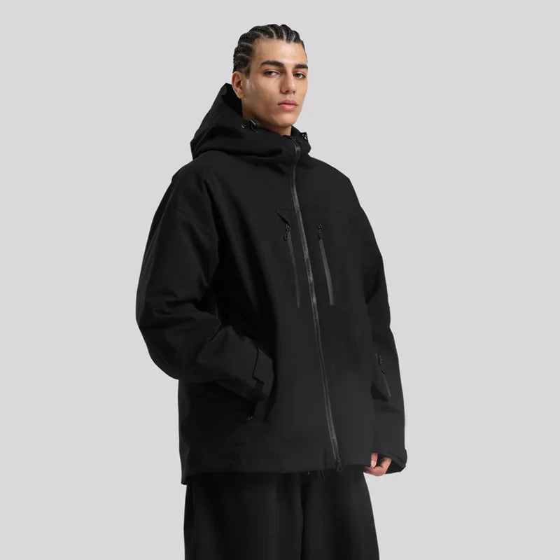 Unisex Winterjacke mit Kapuze für Snowboard Ski Outdoor