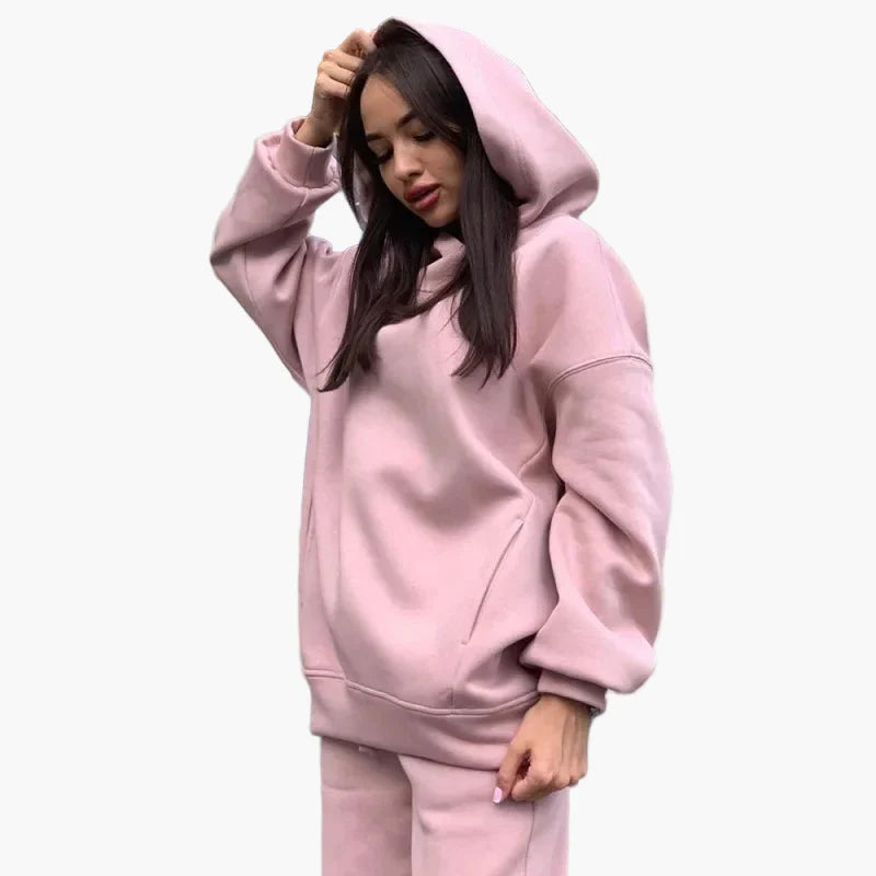 Damen Oversize Hoodie & Jogginghose Set – Bequemer Freizeitanzug im modernen Streetwear-Stil