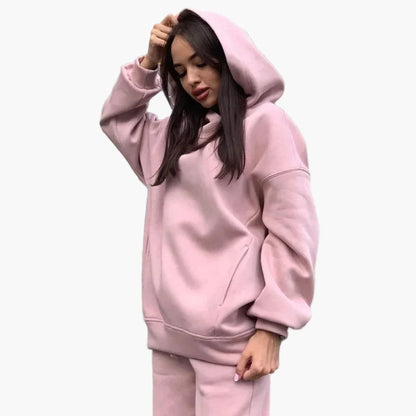Damen Oversize Hoodie & Jogginghose Set – Bequemer Freizeitanzug im modernen Streetwear-Stil