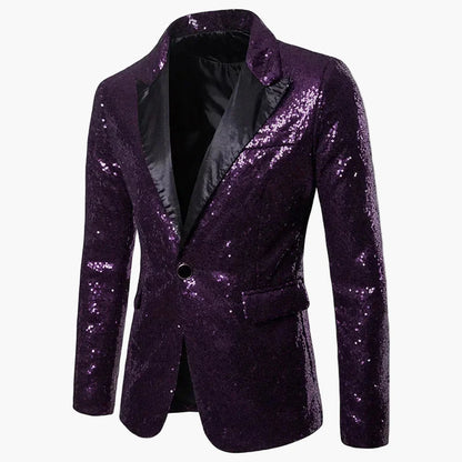 Herren Glitzer Pailletten Sakko – Party & Event Blazer im auffälligen Design