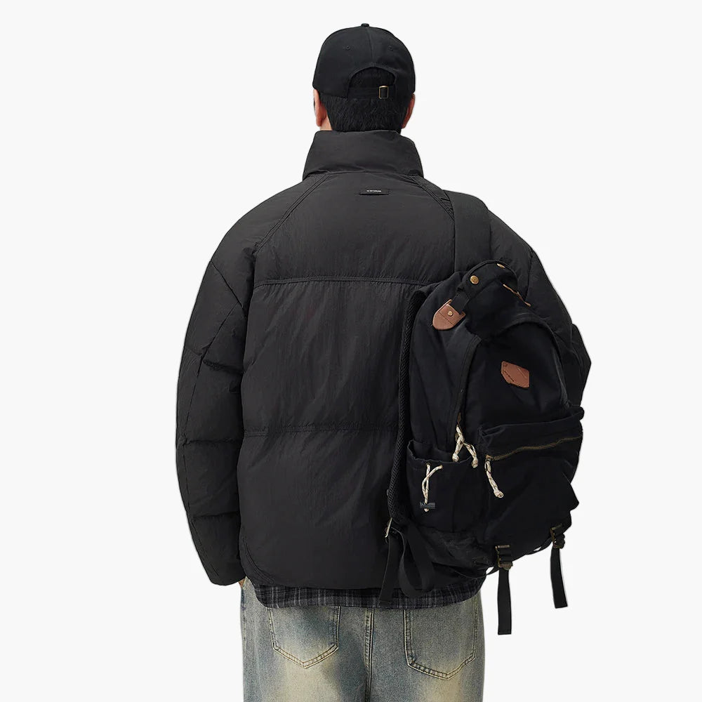 Herren Oversized Pufferjacke im Streetwear-Stil für Alltag und Freizeit
