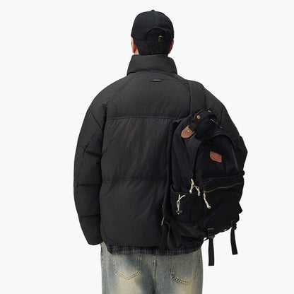 Herren Oversized Pufferjacke im Streetwear-Stil für Alltag und Freizeit
