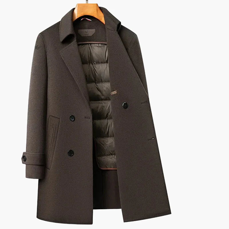 Herren Winter Business Mantel – Eleganter Zweireiher für Büro und Alltag