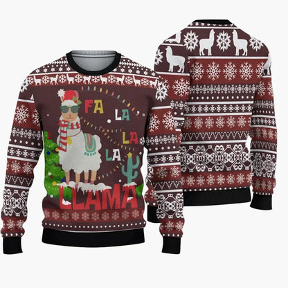Herren Weihnachts-Pullover Lustig Ugly Christmas Sweater „Christmas Bros“ mit Santa & Jesus – Perfekt für Weihnachtsfeiern