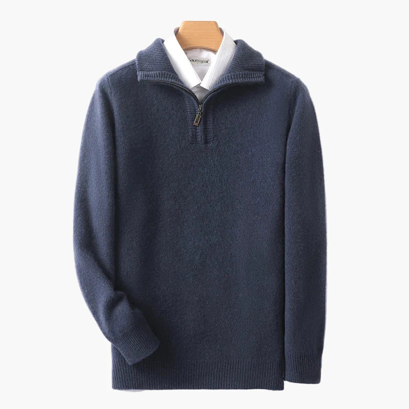 Herren Halbzip Strickpullover – Klassischer Komfort für Alltag und Freizeit