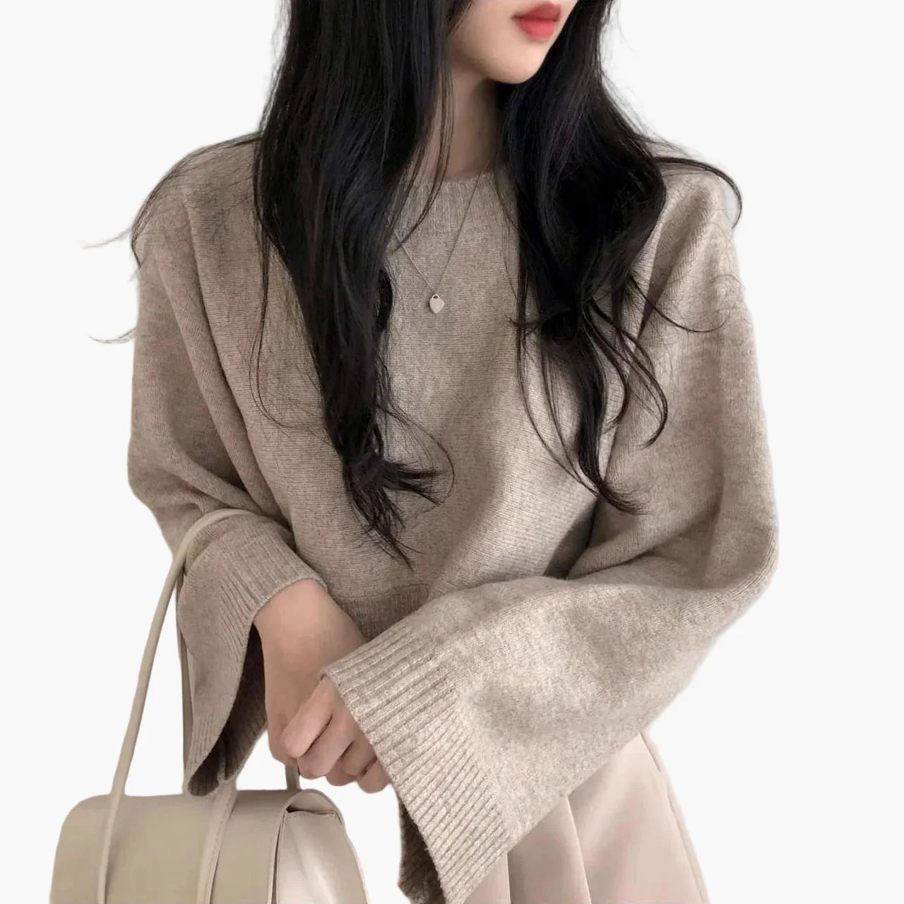 Damen Pullover im modischen Cropped-Stil – Weit geschnitten, ideal für Alltag & Freizeit