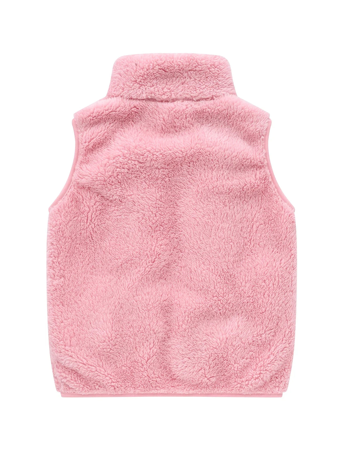 Fleece-Weste für Kinder mit Stehkragen und Reißverschluss