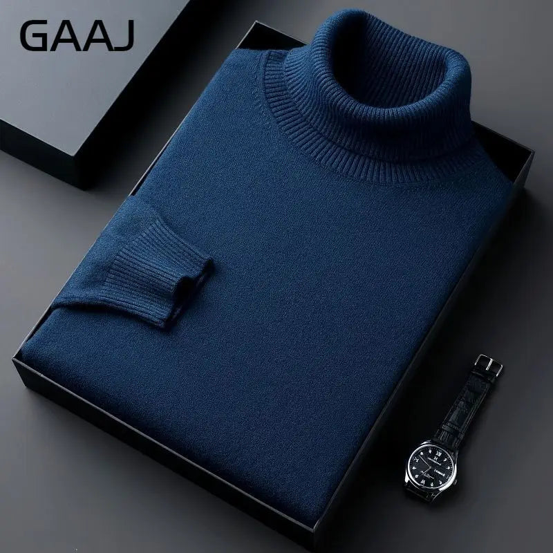 Rollkragenpullover für Herren, Feinstrick