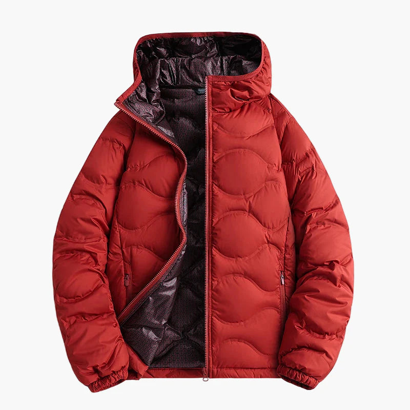 Herren Daunenjacke Winter Outdoor Steppjacke mit Kapuze – Warm & Leicht
