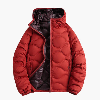 Herren Daunenjacke Winter Outdoor Steppjacke mit Kapuze – Warm & Leicht