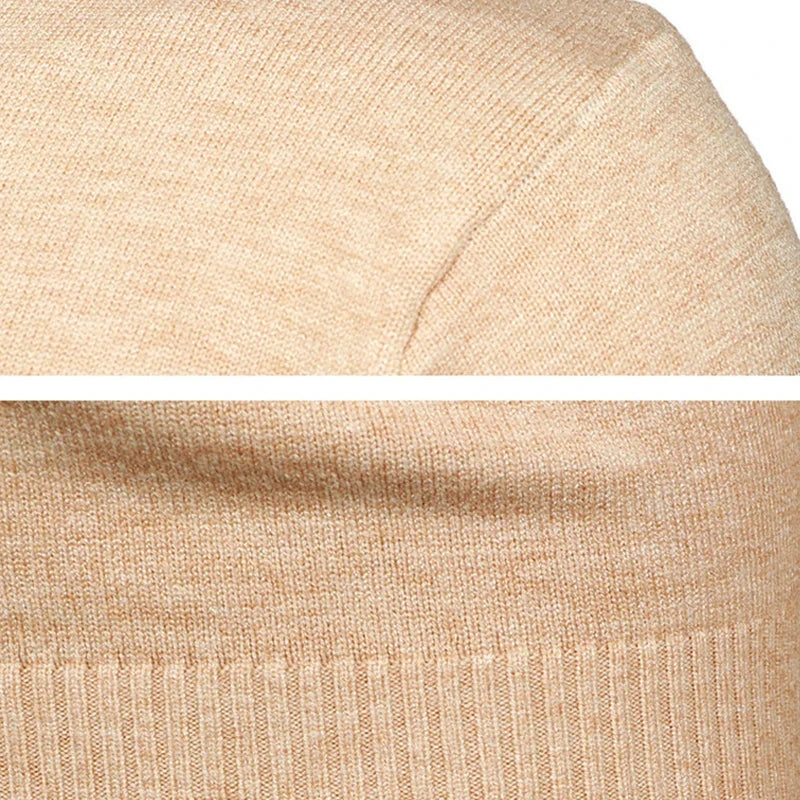 Herren Rundhals Pullover Langarm Feinstrick