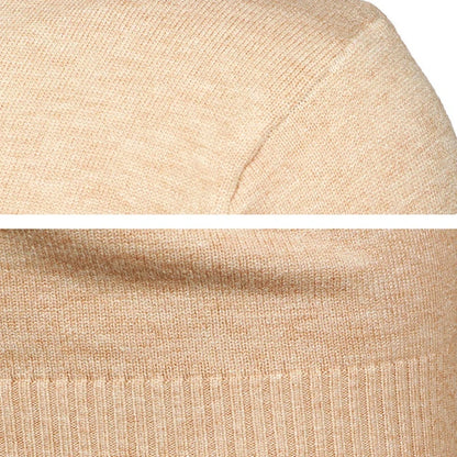 Herren Rundhals Pullover Langarm Feinstrick