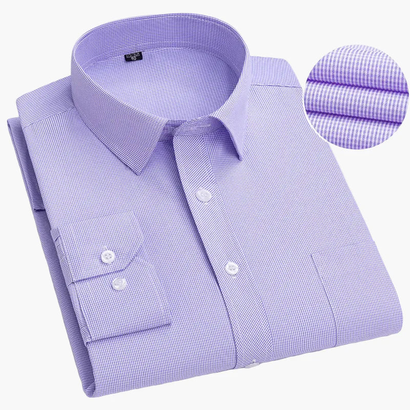 Herren Business Hemd Slim Fit – Gestreiftes Langarmhemd für Büro & Alltag