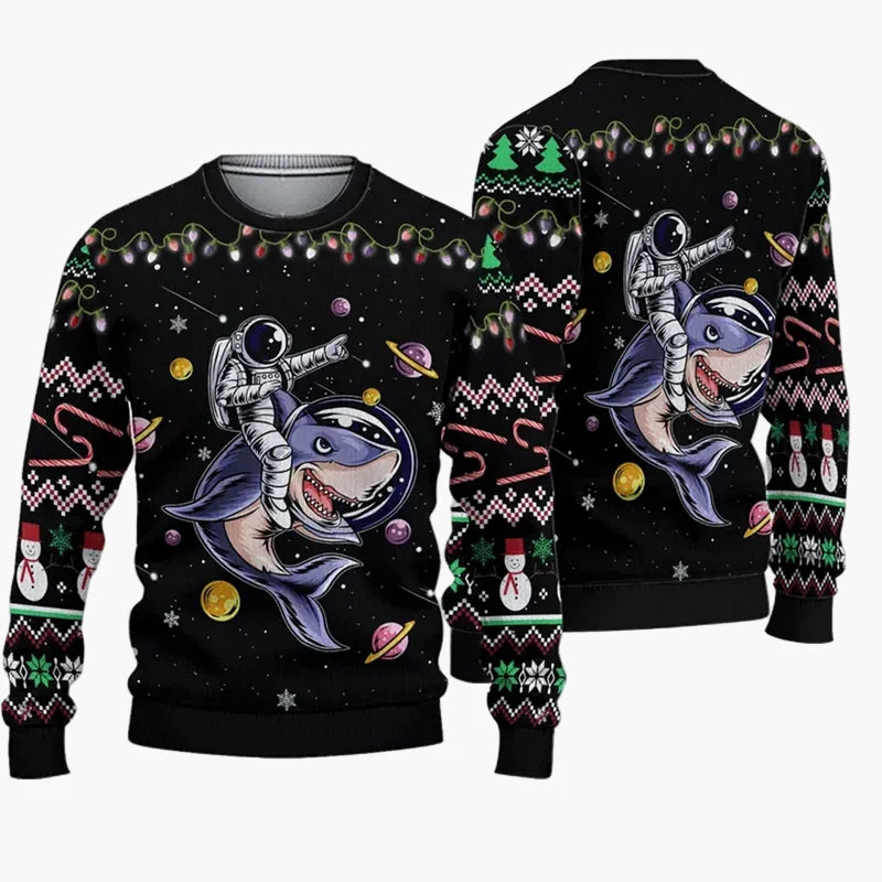 Herren Ugly Christmas Sweater – Lustiger Weihnachtspullover mit Spruch und Motiv, ideal für Weihnachtsfeiern