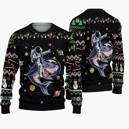 Herren Ugly Christmas Sweater – Lustiger Weihnachtspullover mit Spruch und Motiv, ideal für Weihnachtsfeiern